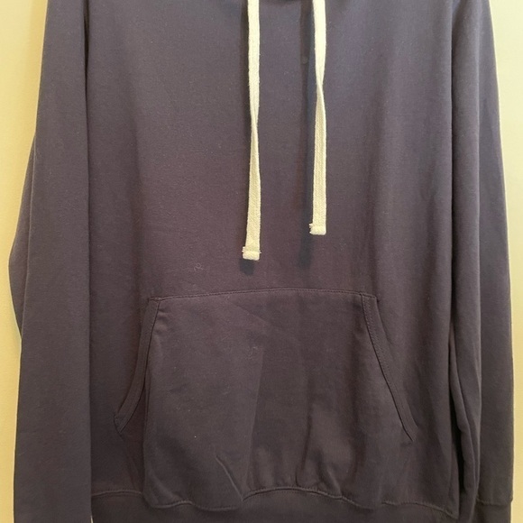 Fleece factory navy blue hoodie - Picture 7 of 8